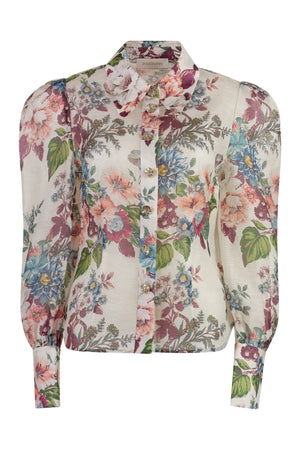 Matchmaker printed linen shirt-0